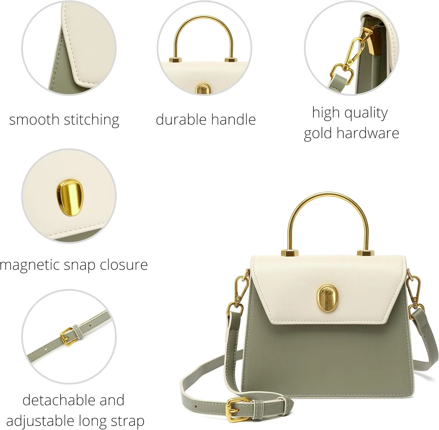 Top Handle Satchel Handbag H2084