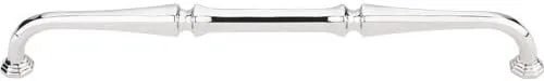 Top Knobs - TK344PN - Chalet Pull 9 in. (c-c) - Polished Nickel - Chareau Collection