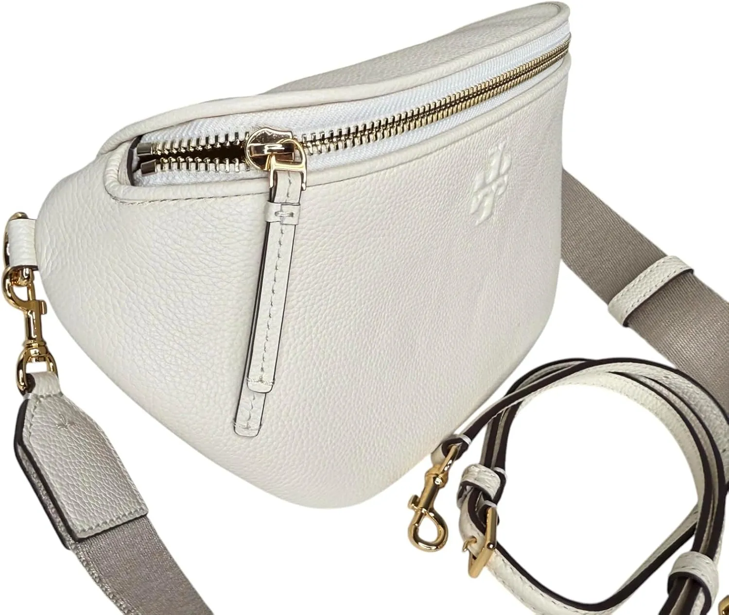 Tory Burch Women's Thea Belt Bag Fanny Pack Waist Bag (New Ivory)