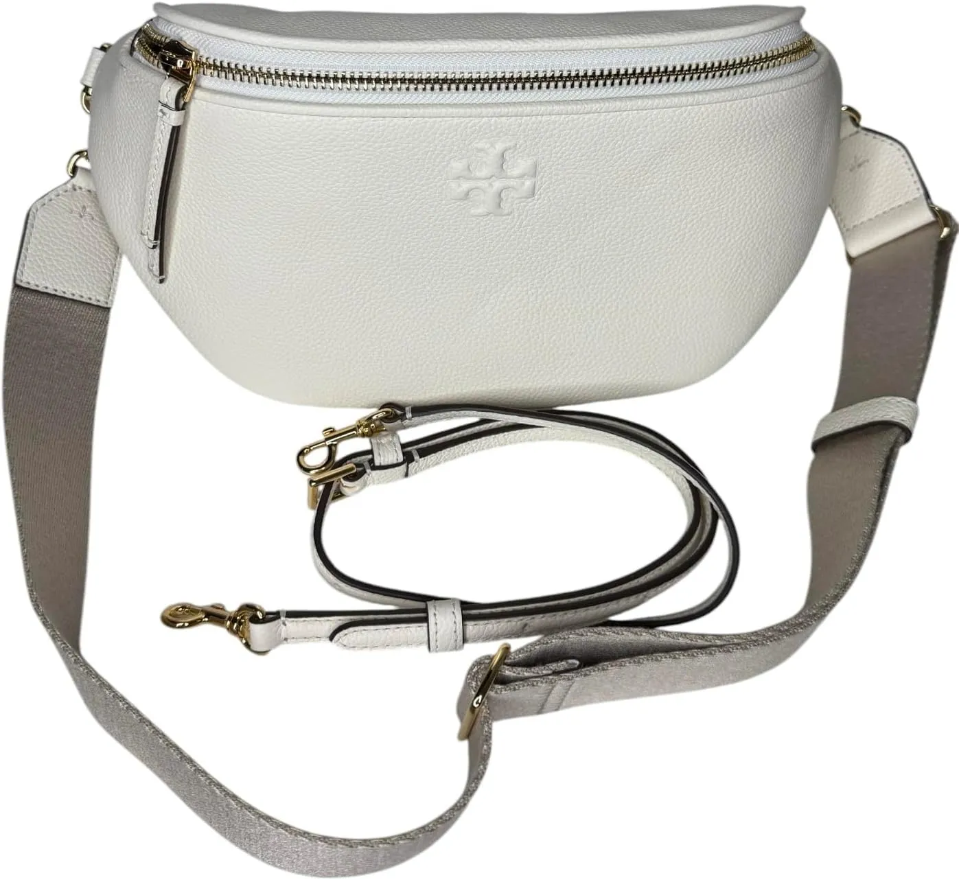 Tory Burch Women's Thea Belt Bag Fanny Pack Waist Bag (New Ivory)