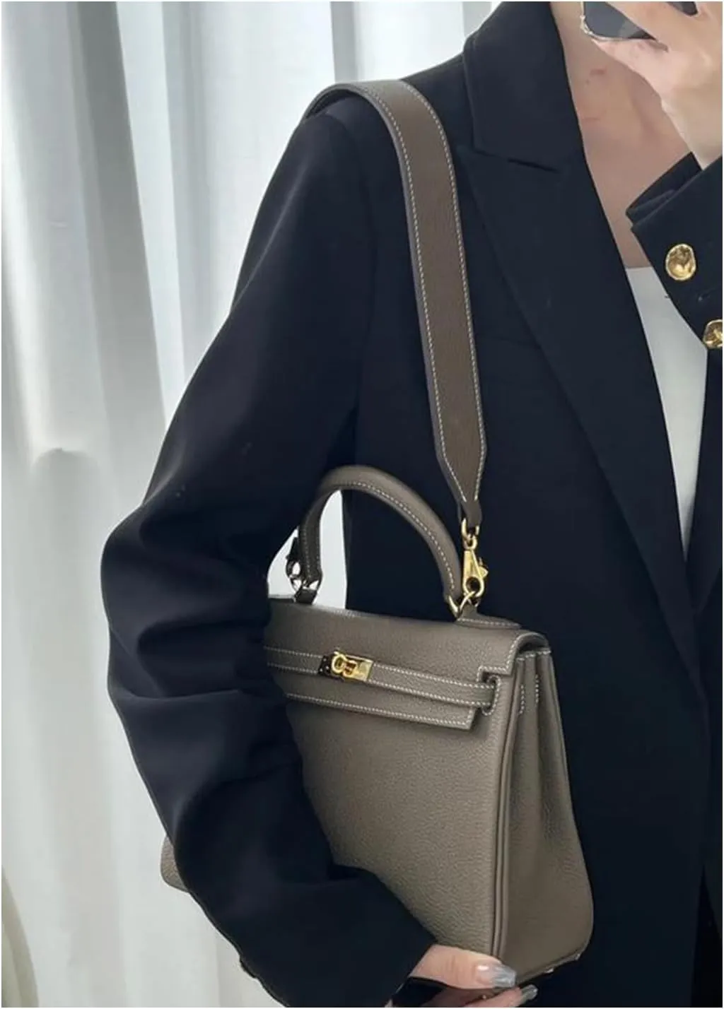 Tote Bag for Women, Genuine Leather Top Handle Handbag, Fashion Vintage Shoulder Bag, Crossbody, With 2 strap.