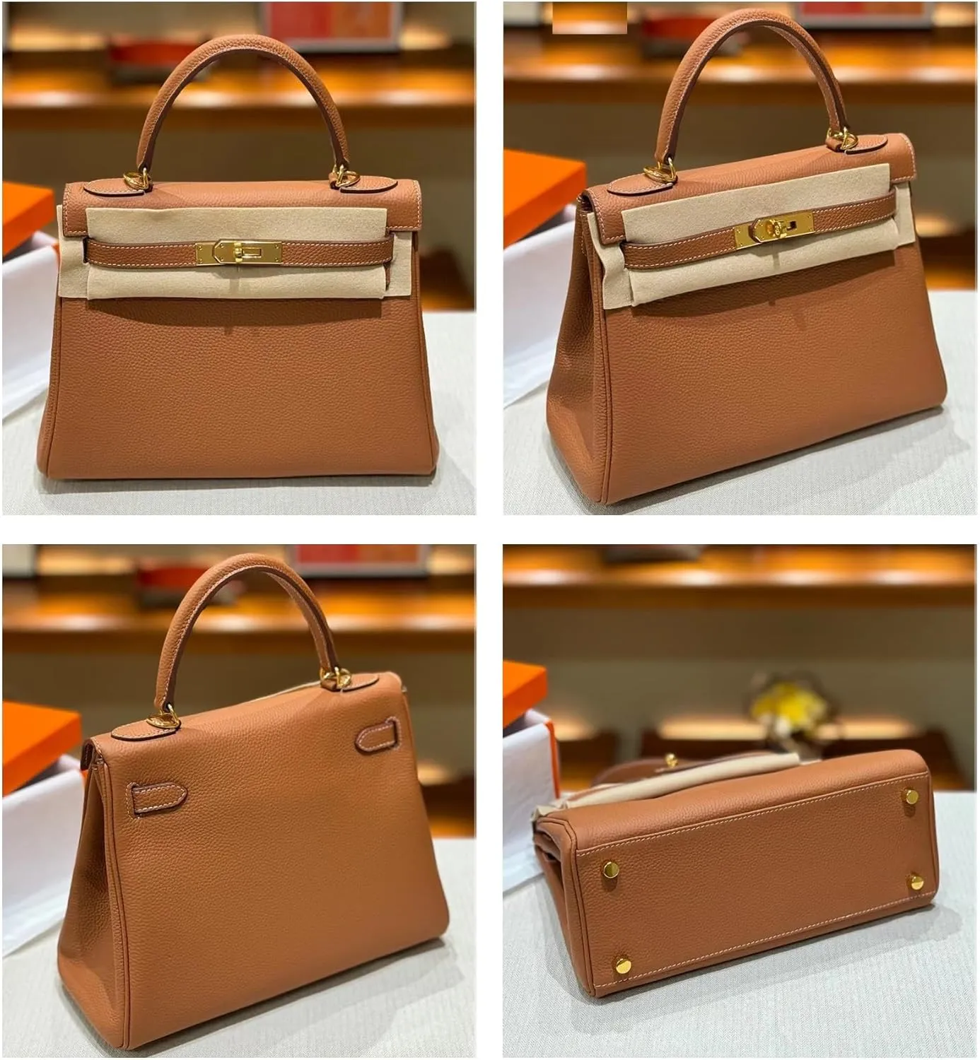 Tote Bag for Women, Genuine Leather Top Handle Handbag, Fashion Vintage Shoulder Bag, Crossbody, With 2 strap.