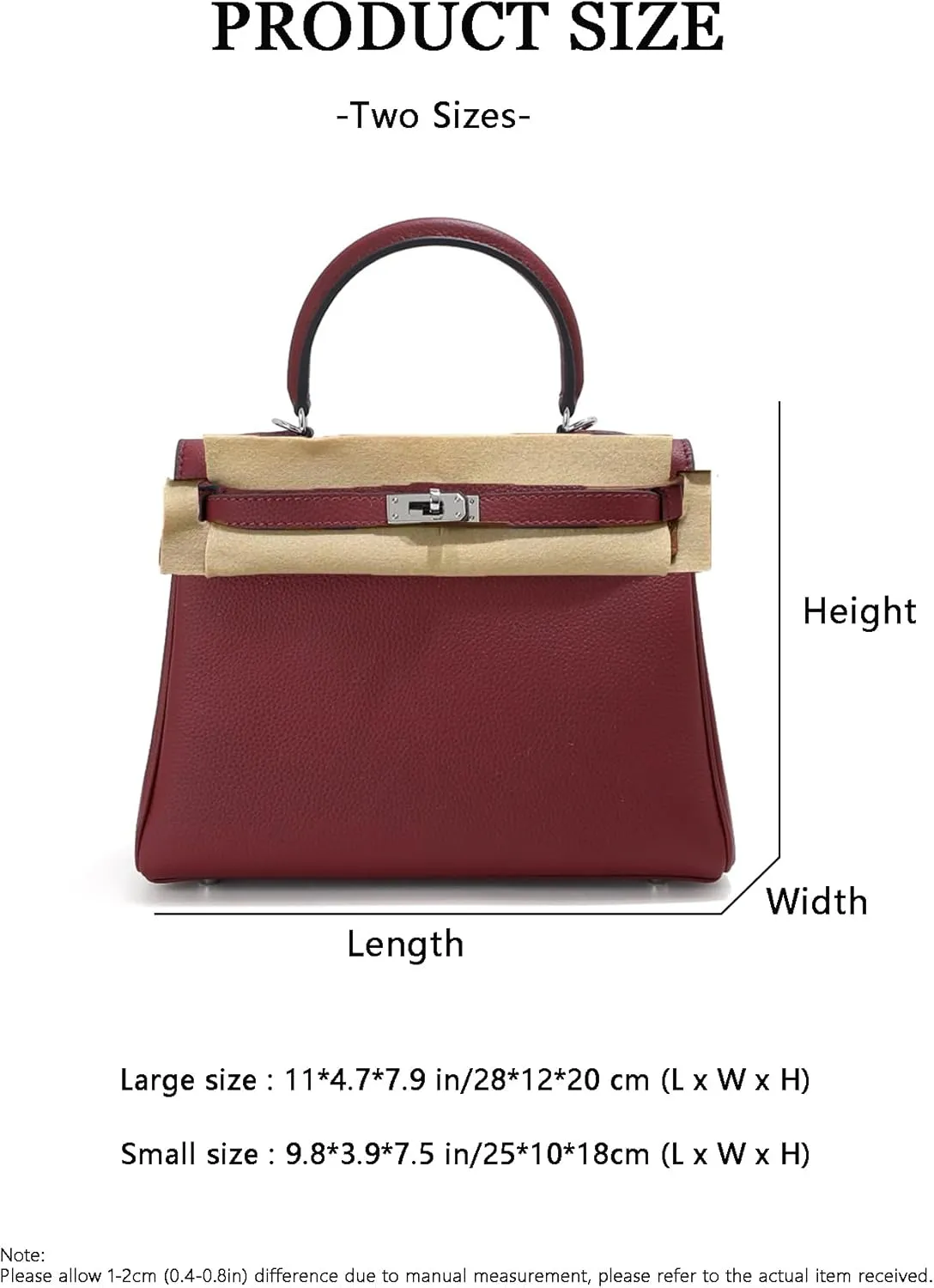 Tote Bag for Women, Genuine Leather Top Handle Handbag, Fashion Vintage Shoulder Bag, Crossbody, With 2 strap.