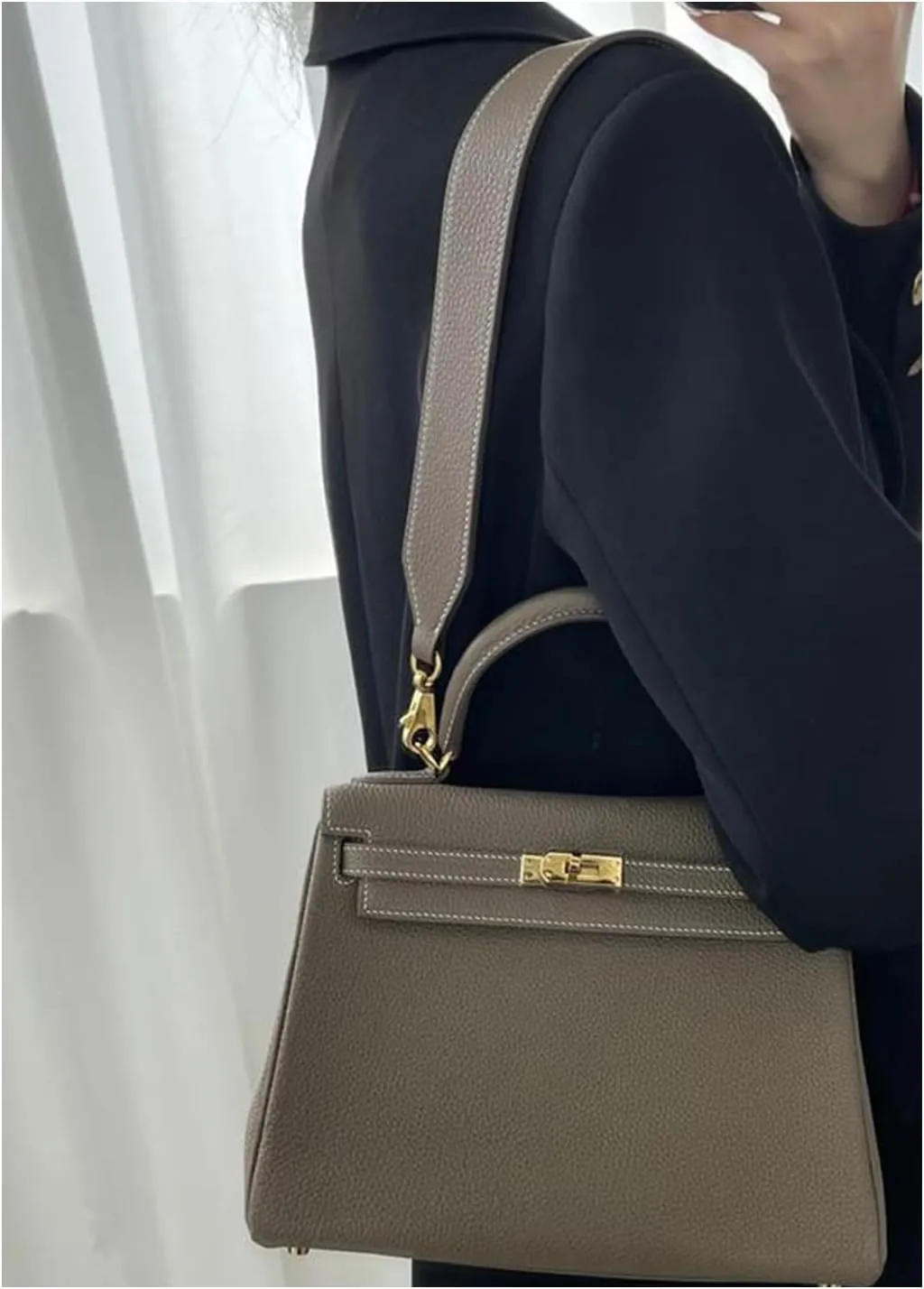 Tote Bag for Women, Genuine Leather Top Handle Handbag, Fashion Vintage Shoulder Bag, Crossbody, With 2 strap.