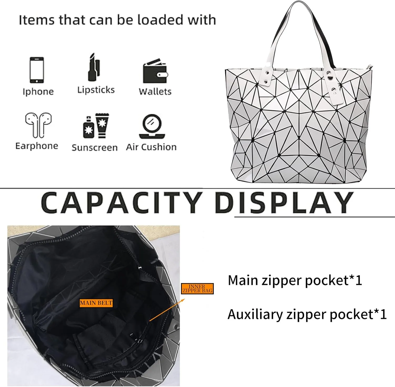 Tote Bag for Women, Women's Shoulder Handbags,Geometric Lattice Bag for Women Suitable for Christmas, Party,Travelling