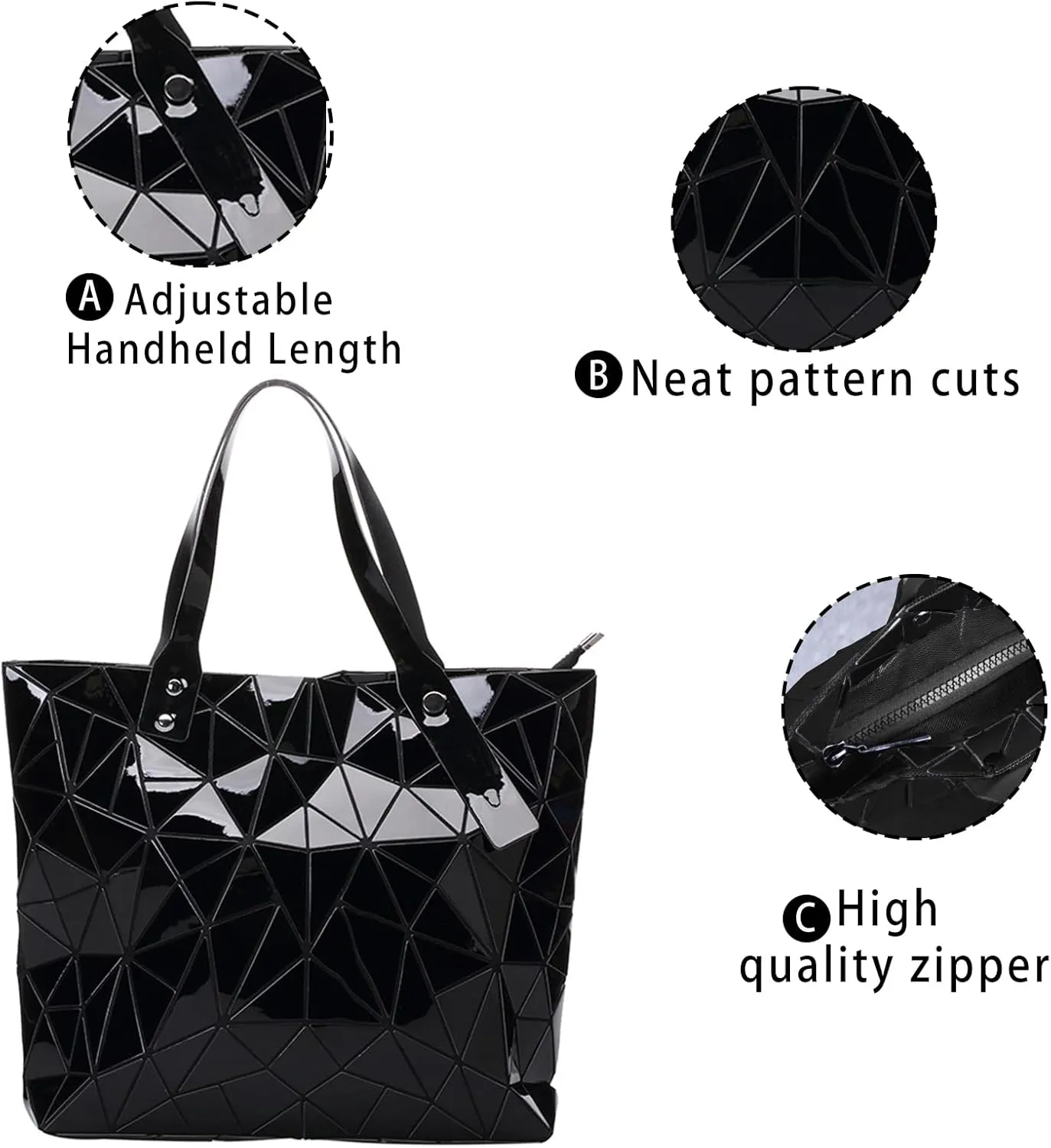 Tote Bag for Women, Women's Shoulder Handbags,Geometric Lattice Bag for Women Suitable for Christmas, Party,Travelling