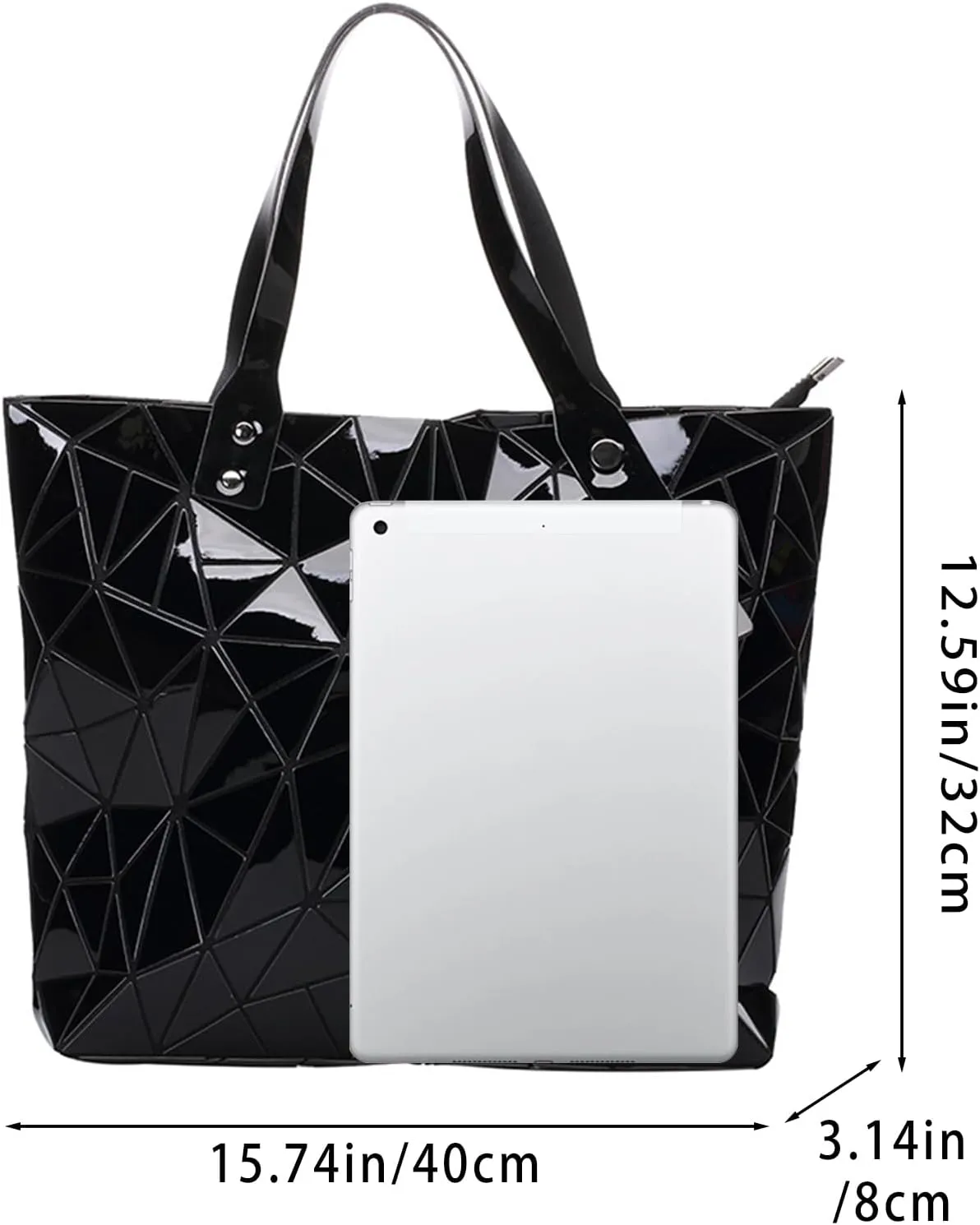 Tote Bag for Women, Women's Shoulder Handbags,Geometric Lattice Bag for Women Suitable for Christmas, Party,Travelling