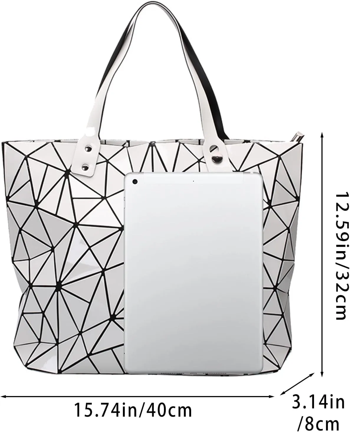 Tote Bag for Women, Women's Shoulder Handbags,Geometric Lattice Bag for Women Suitable for Christmas, Party,Travelling