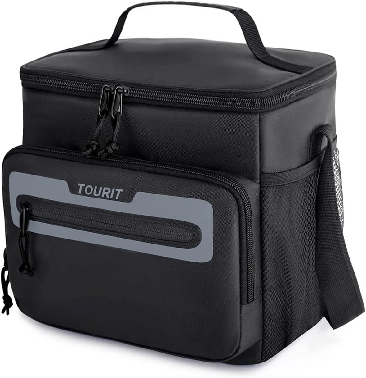 TOURIT Large Lunch Bag 14L Insulated Lunch Box Lunch Cooler for Men Women Work, Black