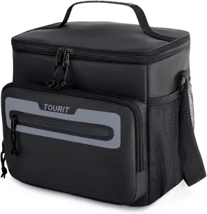 TOURIT Large Lunch Bag 14L Insulated Lunch Box Lunch Cooler for Men Women Work, Black
