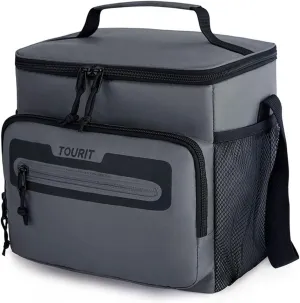 TOURIT Large Lunch Bag 14L Insulated Lunch Box Lunch Cooler for Men Women Work, Black