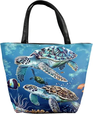 Travel Tote Bags Leather Purses for Women, Shoulder Bag with Zipper, Top Handle Ladies Shoulder Bags