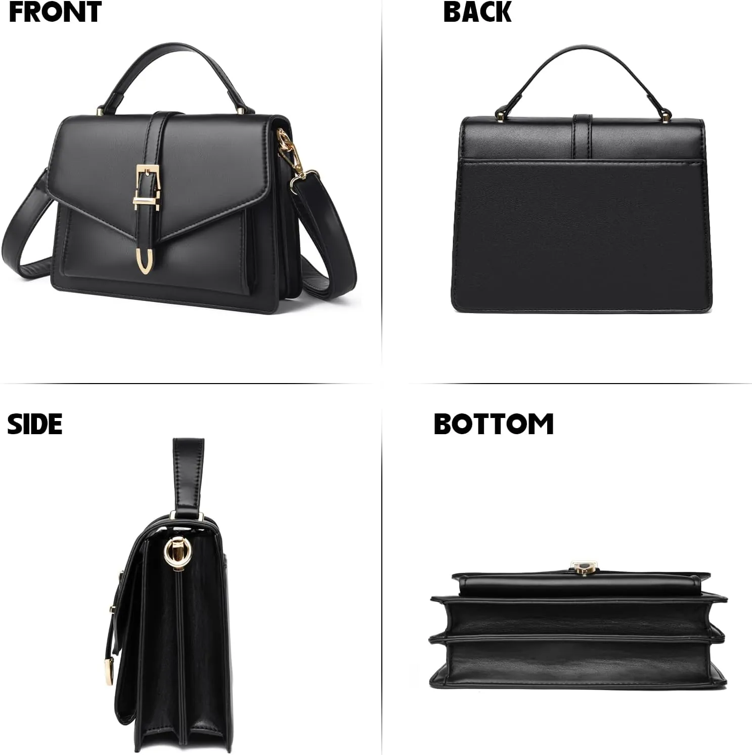 Travistar Crossbody Bags for Women - Small Cross Body Purse Leather Top-handle Handbags Trendy Shoulder Bag Satchel Purses
