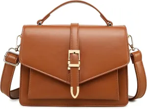 Travistar Crossbody Bags for Women - Small Cross Body Purse Leather Top-handle Handbags Trendy Shoulder Bag Satchel Purses