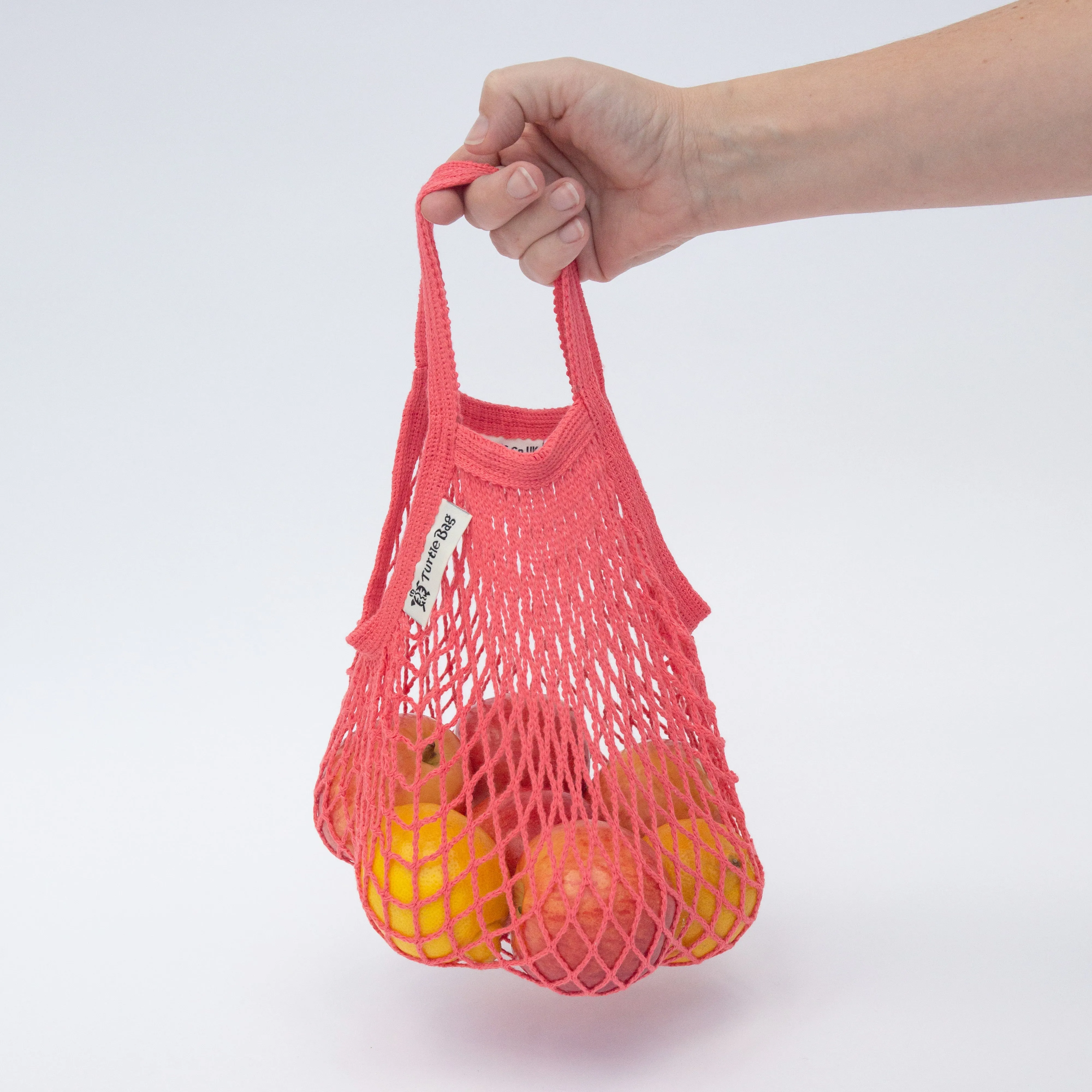 Turtle Bags Kids Small String Bag - Coral Red