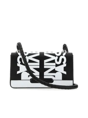 Twotone Leather Crossbody Bag