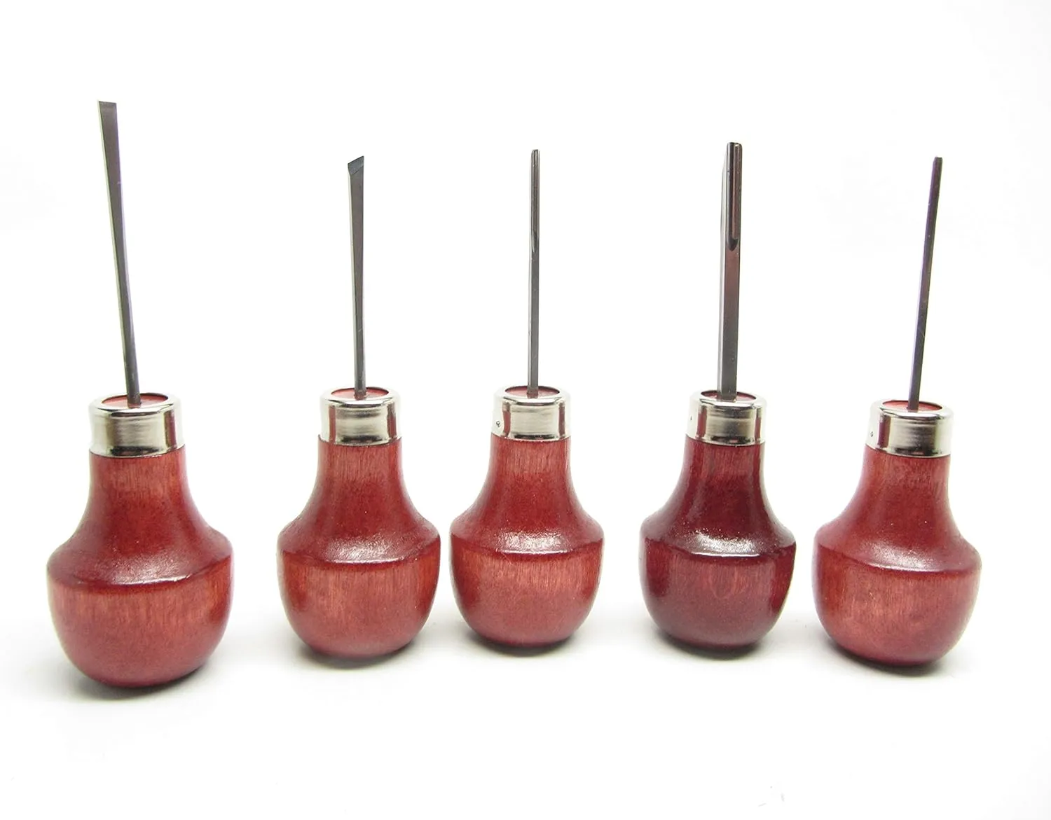 UJ Ramelson 5 Piece Palm Carving Set - Sub Miniature Detail - High Quality and Durable - Great for Intricate Work - Stamp Making - Tile Carving - - Safe and Comfortable