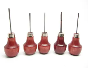 UJ Ramelson 5 Piece Palm Carving Set - Sub Miniature Detail - High Quality and Durable - Great for Intricate Work - Stamp Making - Tile Carving - - Safe and Comfortable