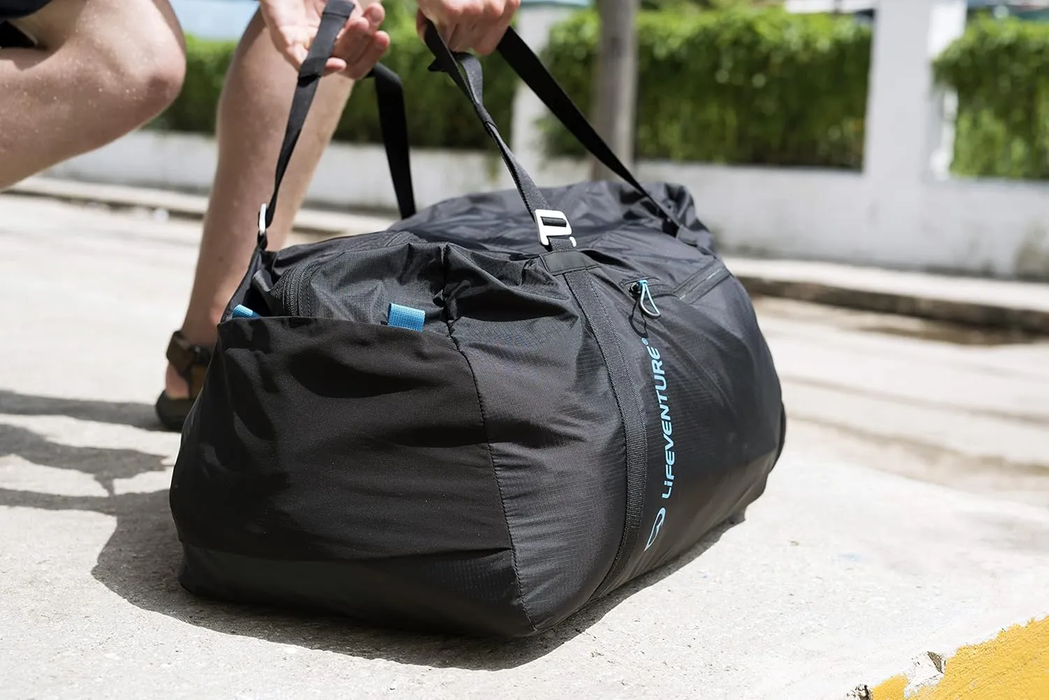 Ultra Lightweight 70 Litre Foldable Duffle Made from Recycled Fabrics, Small Travel Duffle, Durable Lightweight for Outdoor Sport Travelling Camping