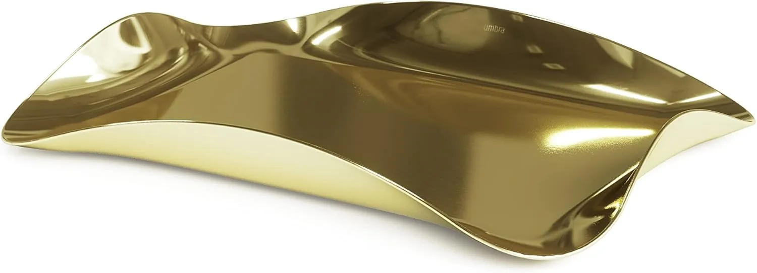 Umbra Wave Tray, Brass
