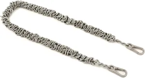 Unique Metal Bag Chains Purse Handles Shoulder Strap Replacement Accessories Charms for Handbags(Silver 23 Inch)