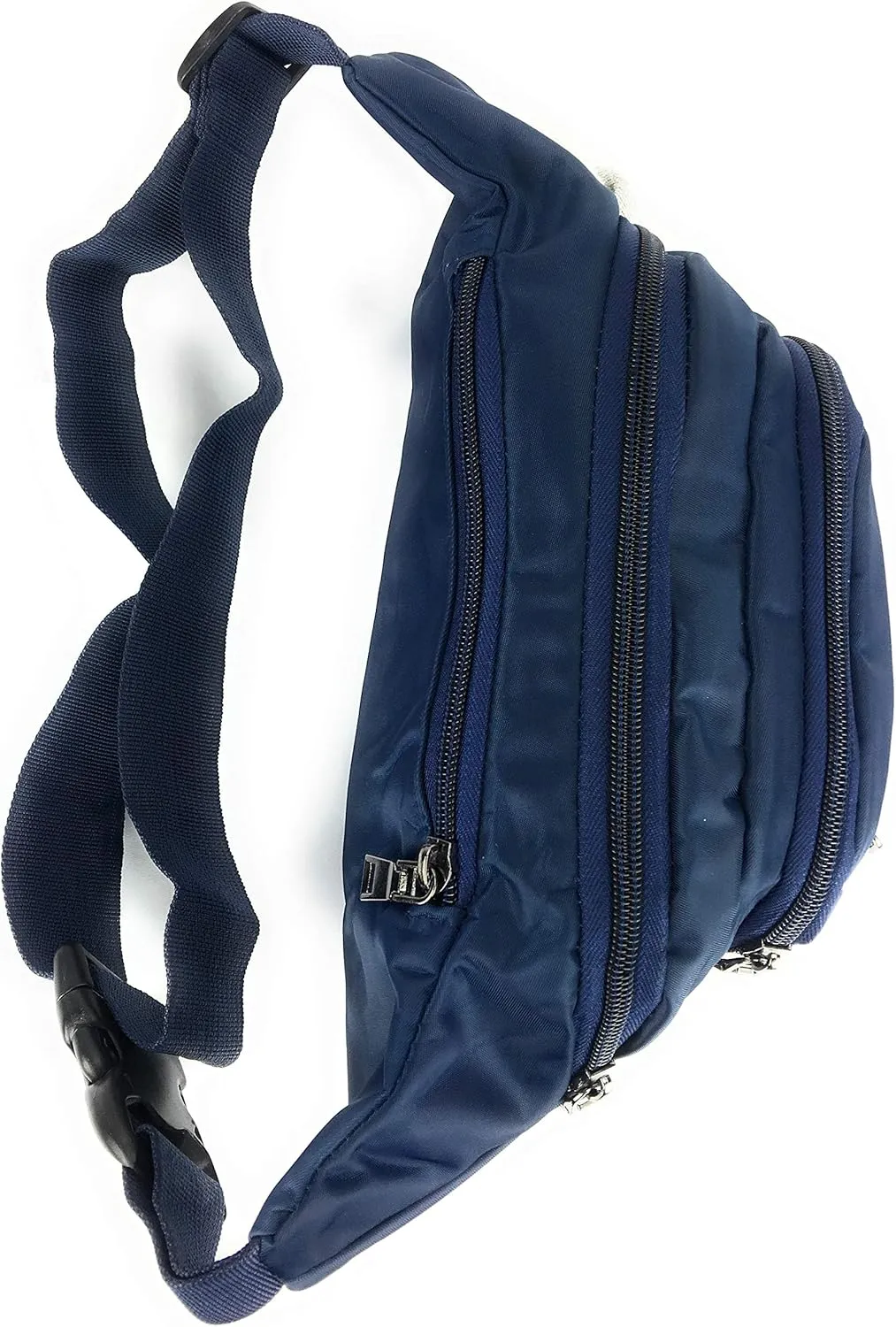 Unisex Adult 4-Pocket Style Bum Bag Waist Fanny Pack (Blue)