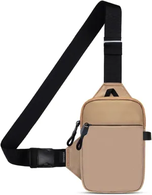 USHAKE Mini Sling Bag for Men Women - Small Crossbody Bag Casual Phone Chest Bag for Hiking Traveling Gifting