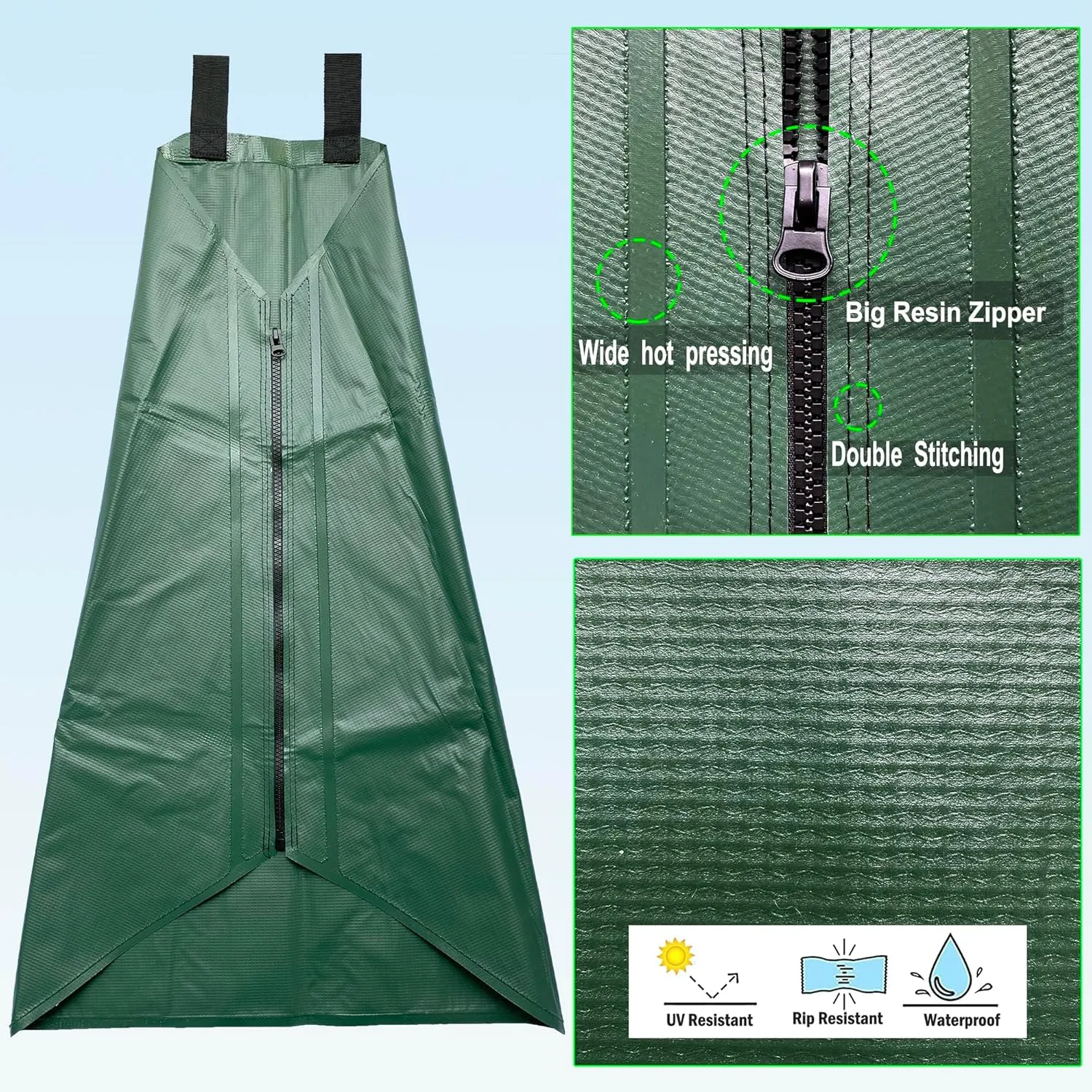 USHIGHTLIGHT All New 20 Gallon Tree Watering Bag, Slow Release Watering Bag for Trees, Portable Tree Drip Irrigation Bag, Water Saving Irrigation Water System(1/2/3) (2, 20 Gallon)