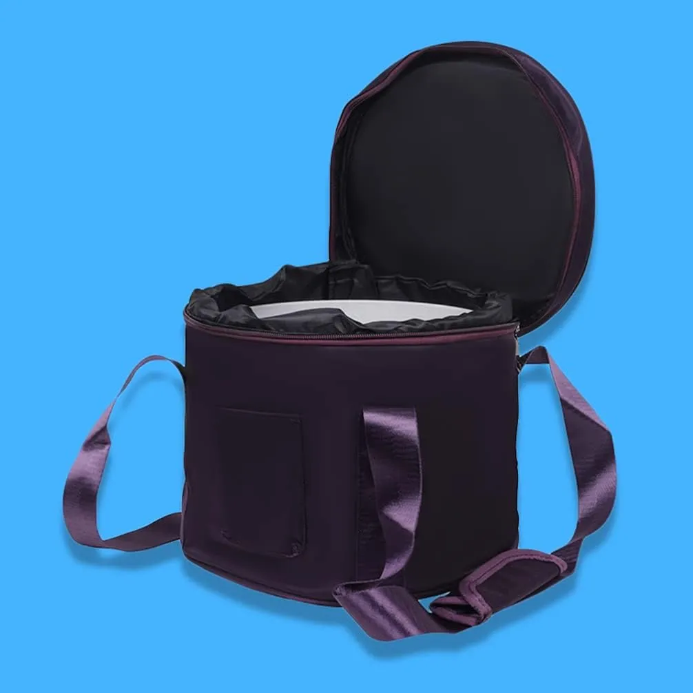 Vaguelly Singing Bowl Carrying Case Crystal Singing Bowl Carrying Case Bag 12inch Sound Healing Instrument Travel Carry Case Bag For Sound Healing and Meditation Purple