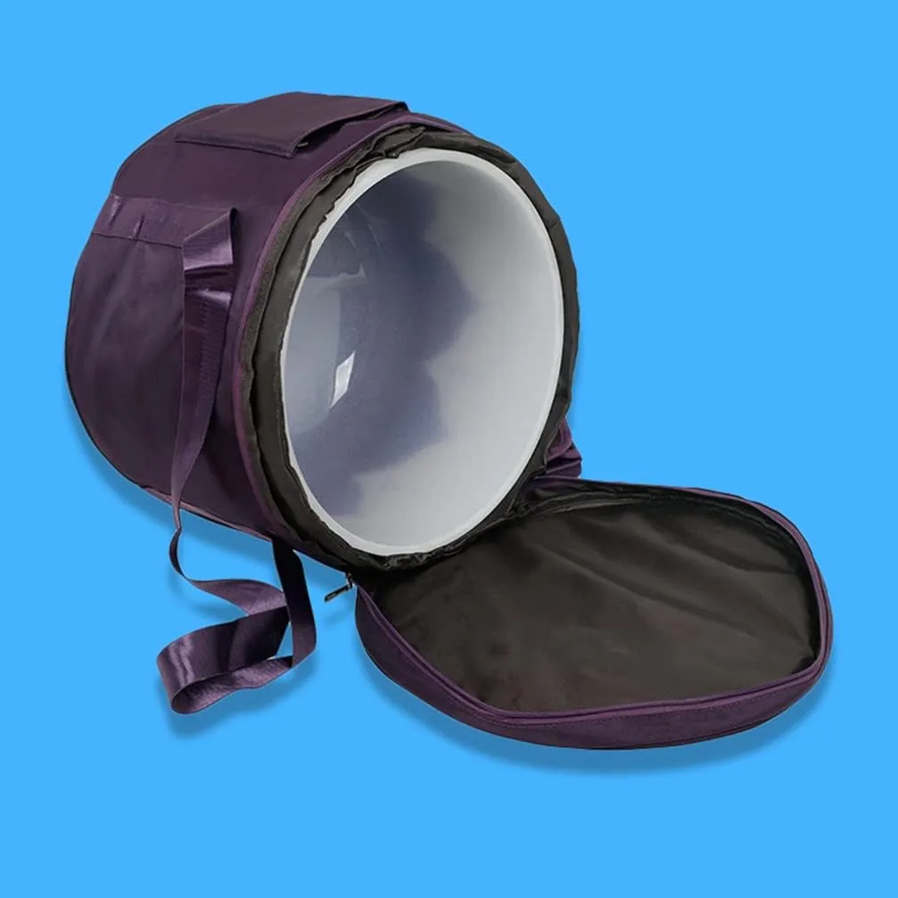 Vaguelly Singing Bowl Carrying Case Crystal Singing Bowl Carrying Case Bag 12inch Sound Healing Instrument Travel Carry Case Bag For Sound Healing and Meditation Purple