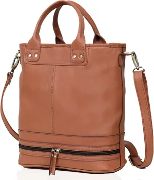 VC VINTAGE COUTURE Leather Tote Bag for Women Leather Bucket Bag Full Grain Leather Shoulder Bags Satchel Handbag Top-handle Bag Designer Tote Bag