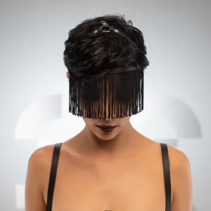 Vegan Leather Fringe Head Harness