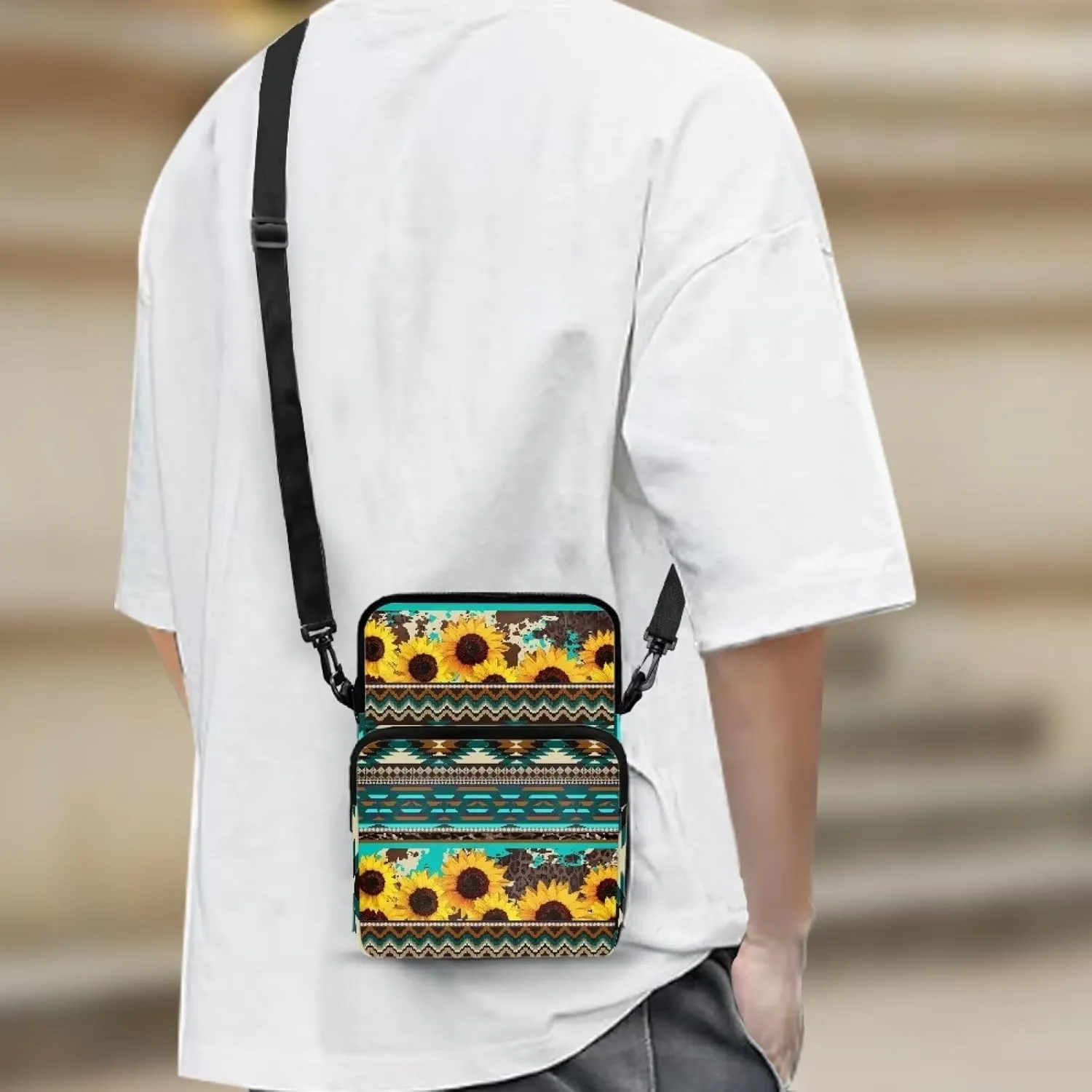 Veniyate Women Small Messenger Bag Zipper Closure Kids School Mini Packs Clutch Purse