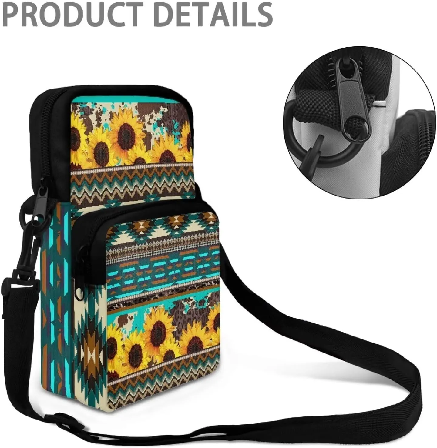 Veniyate Women Small Messenger Bag Zipper Closure Kids School Mini Packs Clutch Purse