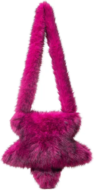 Verdusa Women's Fuzzy Crossbody Tote Bags Furry Shoulder Bag Purse Handbag