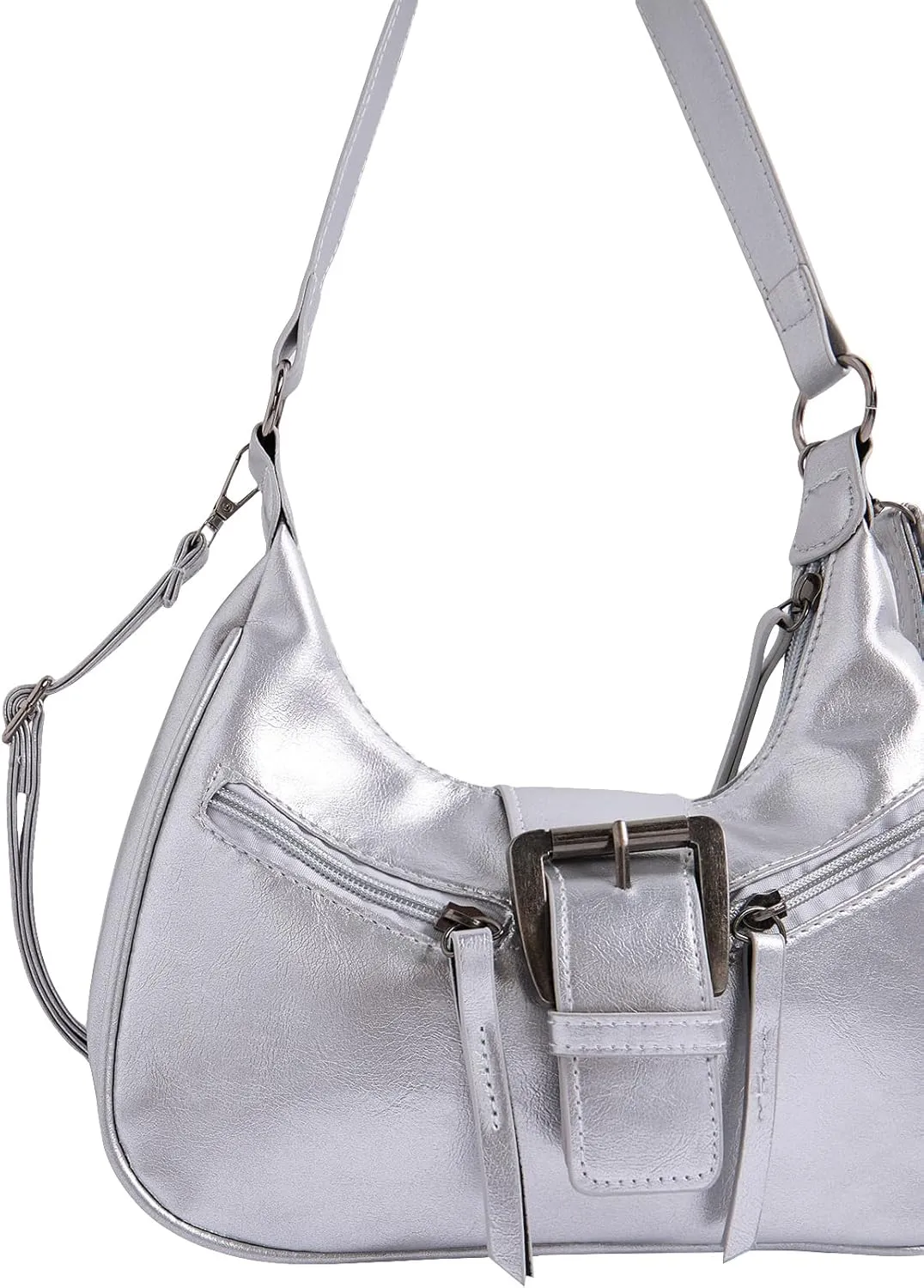 Verdusa Women's Vintage PU Leather Shoulder Bag Zipper Underarm Bags