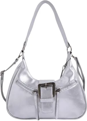Verdusa Women's Vintage PU Leather Shoulder Bag Zipper Underarm Bags