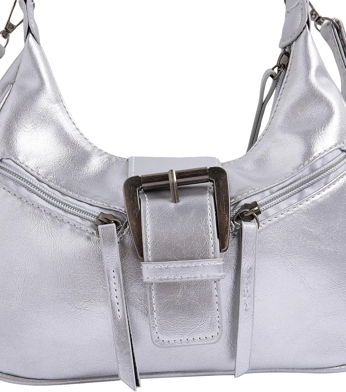 Verdusa Women's Vintage PU Leather Shoulder Bag Zipper Underarm Bags