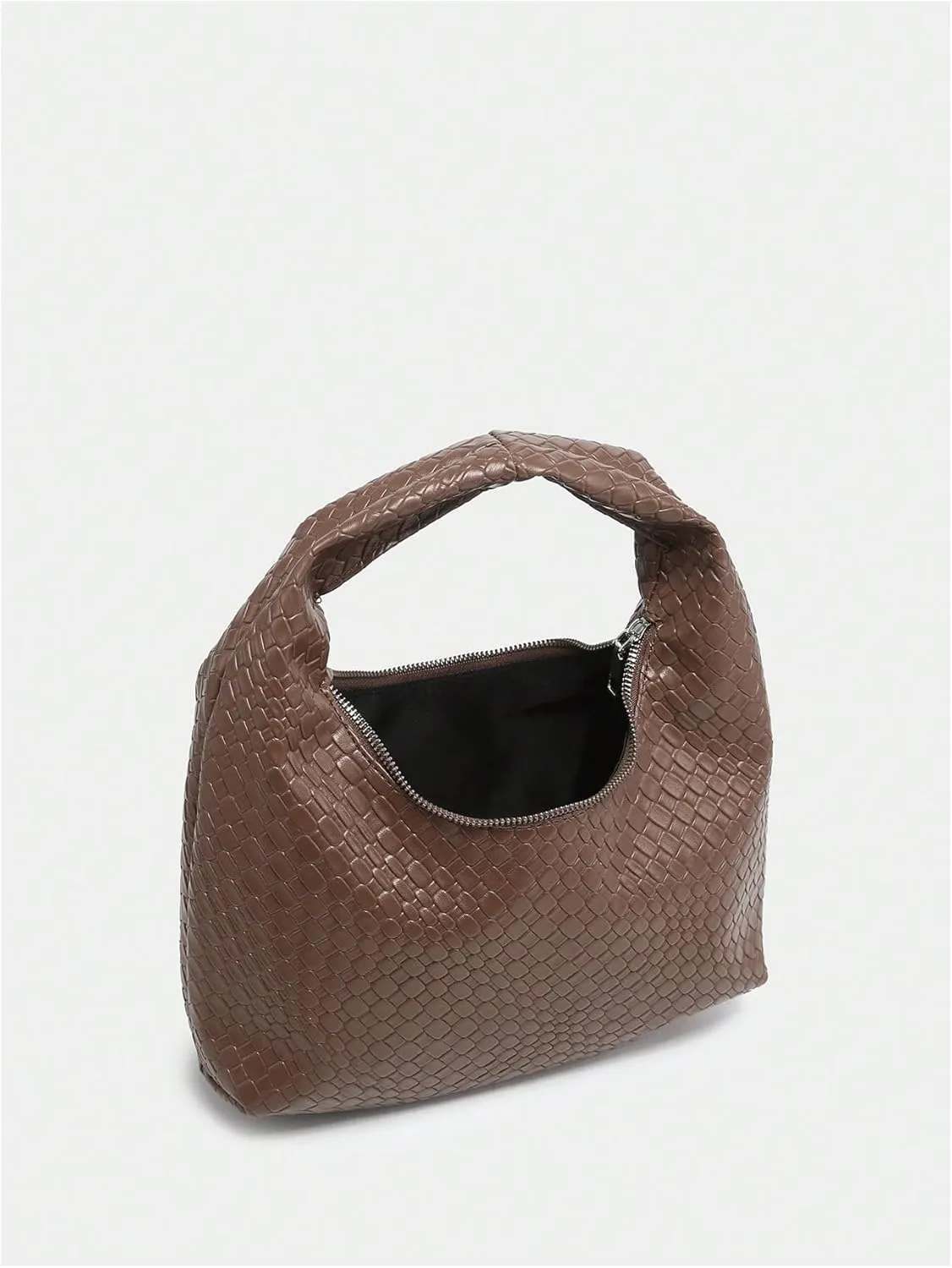 Verdusa Women's Woven Leather Hobo Shoulder Bags Top Handle Braided Underarm Purse