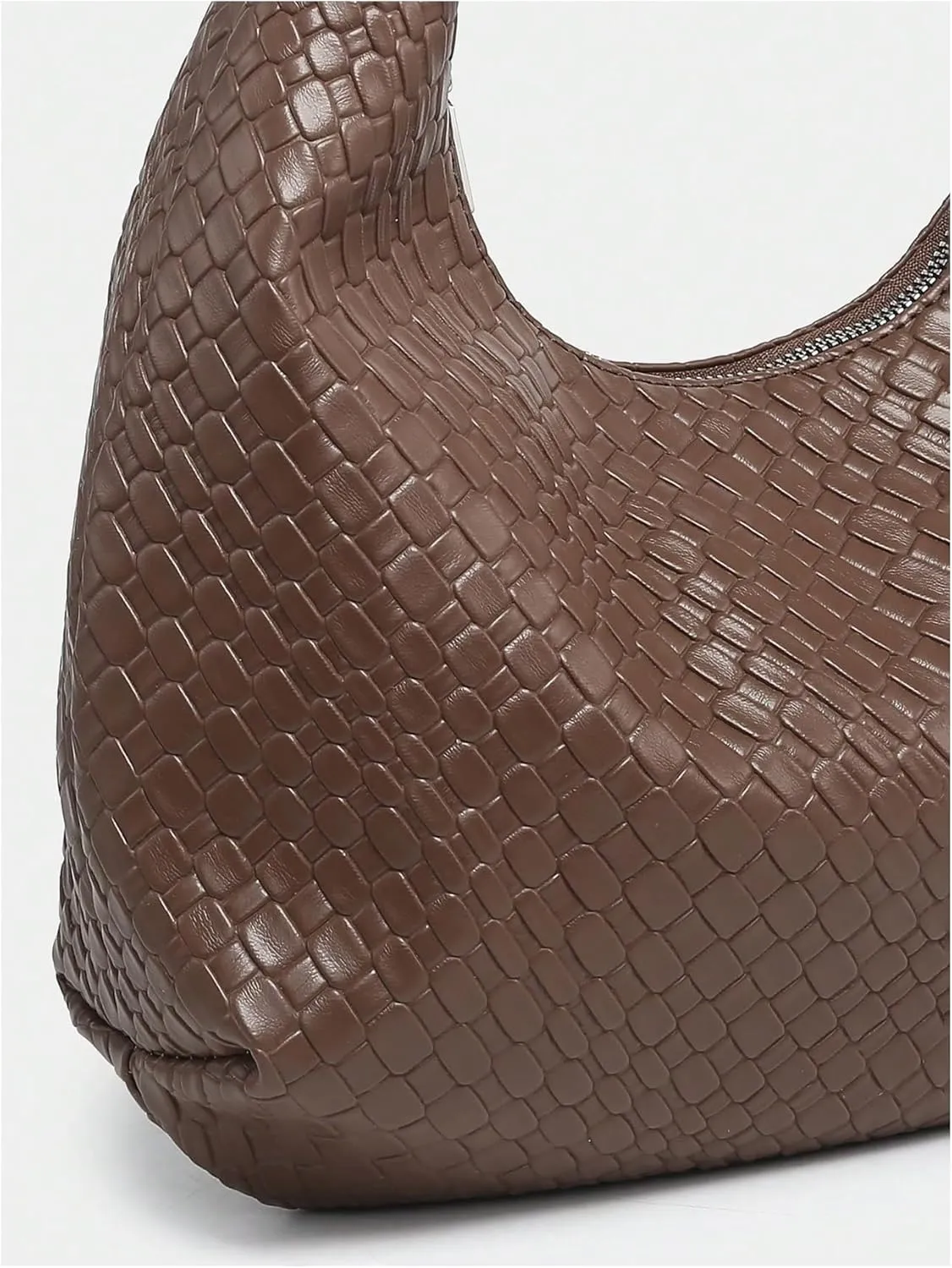 Verdusa Women's Woven Leather Hobo Shoulder Bags Top Handle Braided Underarm Purse