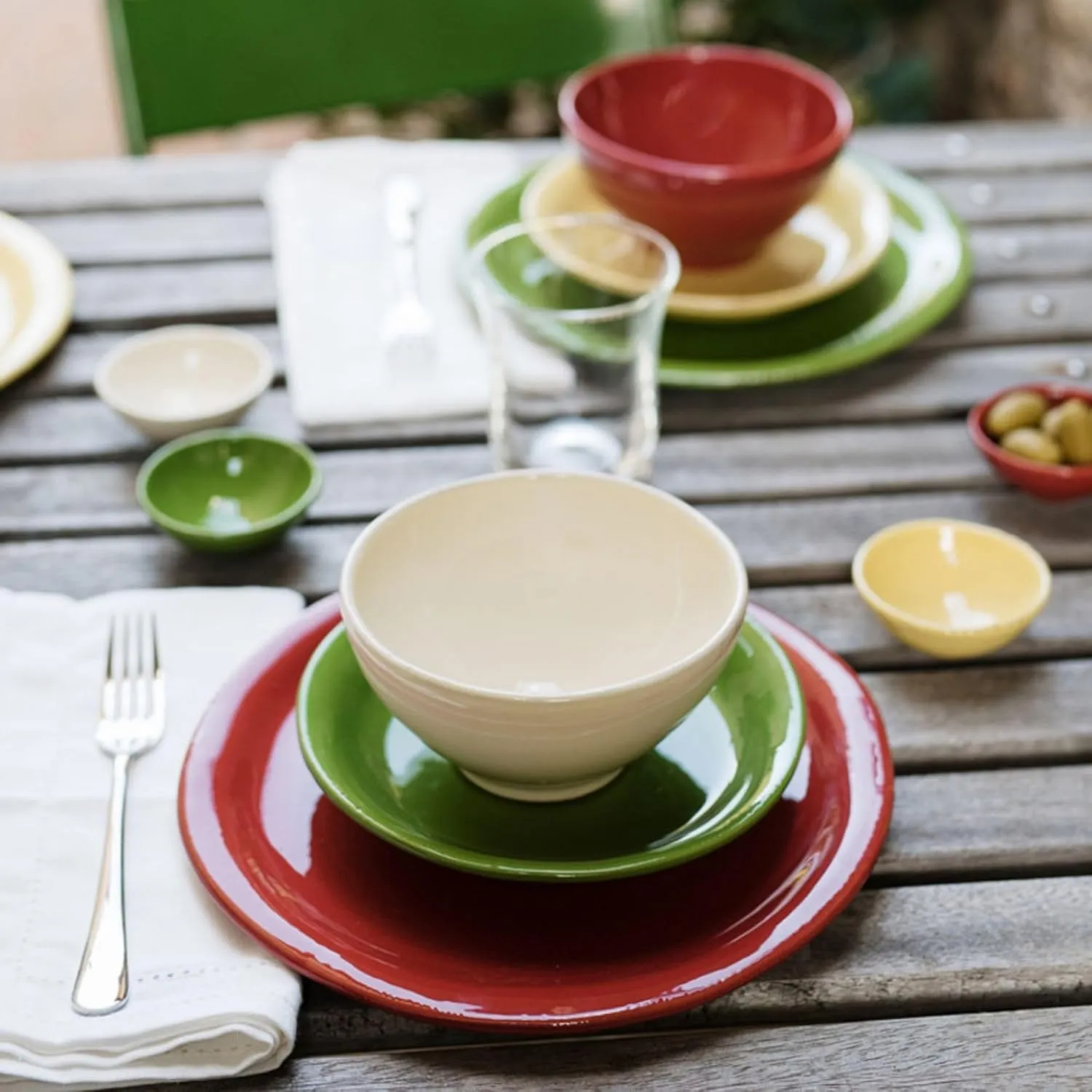 Vietri Cucina Fresca Bianco Terracota White Soup/Cereal Bowl, 6" D Earthenware Kitchen & Dining Deep Oatmeal Dish