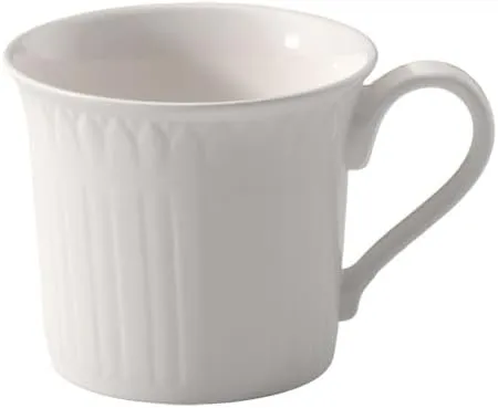 Villeroy & Boch Cellini Tea Cup, 6.75 oz, Premium Porcelain, White