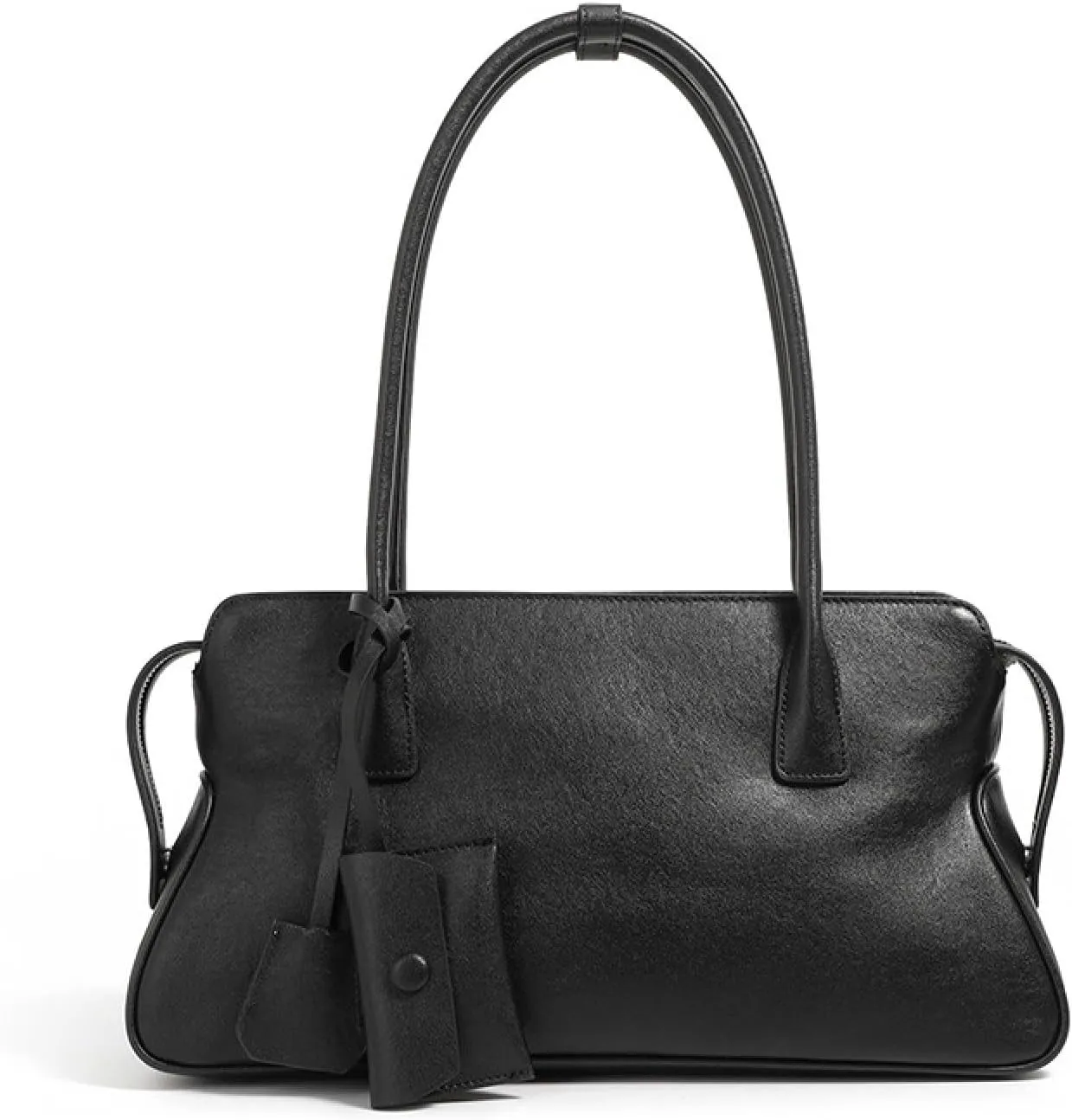 Vintage Cowhide Shoulder Bag for Women - Elegant Handbag and Purse