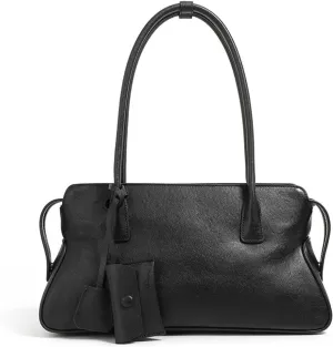 Vintage Cowhide Shoulder Bag for Women - Elegant Handbag and Purse
