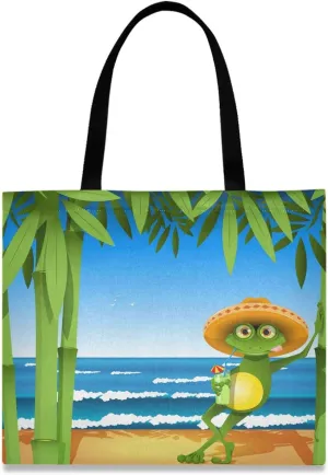 visesunny Fashion Large Lightweight Tote Bag Shoulder Bag for Gym Hiking Picnic Travel Beach Waterproof Tote Bags