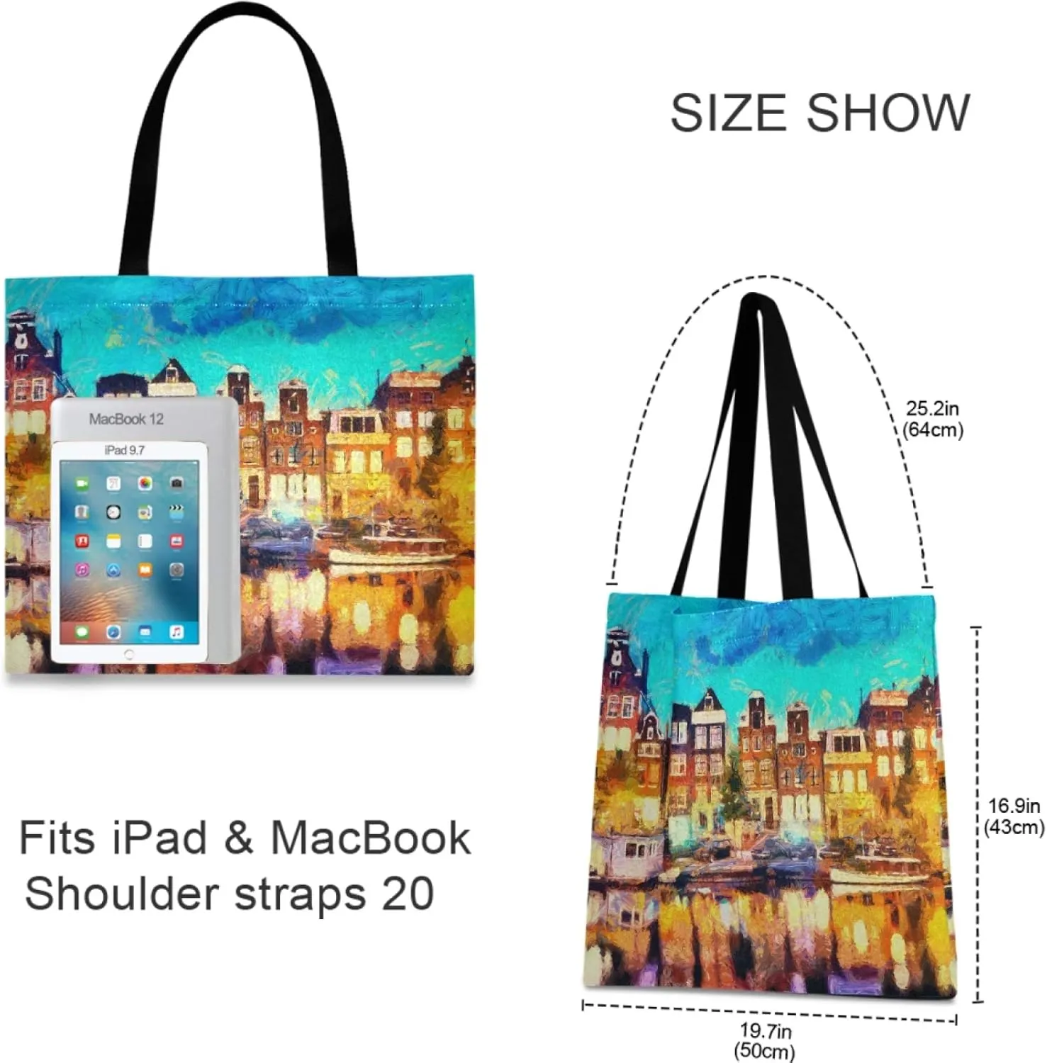 visesunny Women Fashion Handbags Tote Bag Shoulder Bag Top Handle Shopping Travel Bags for Gym Beach Travel Daily