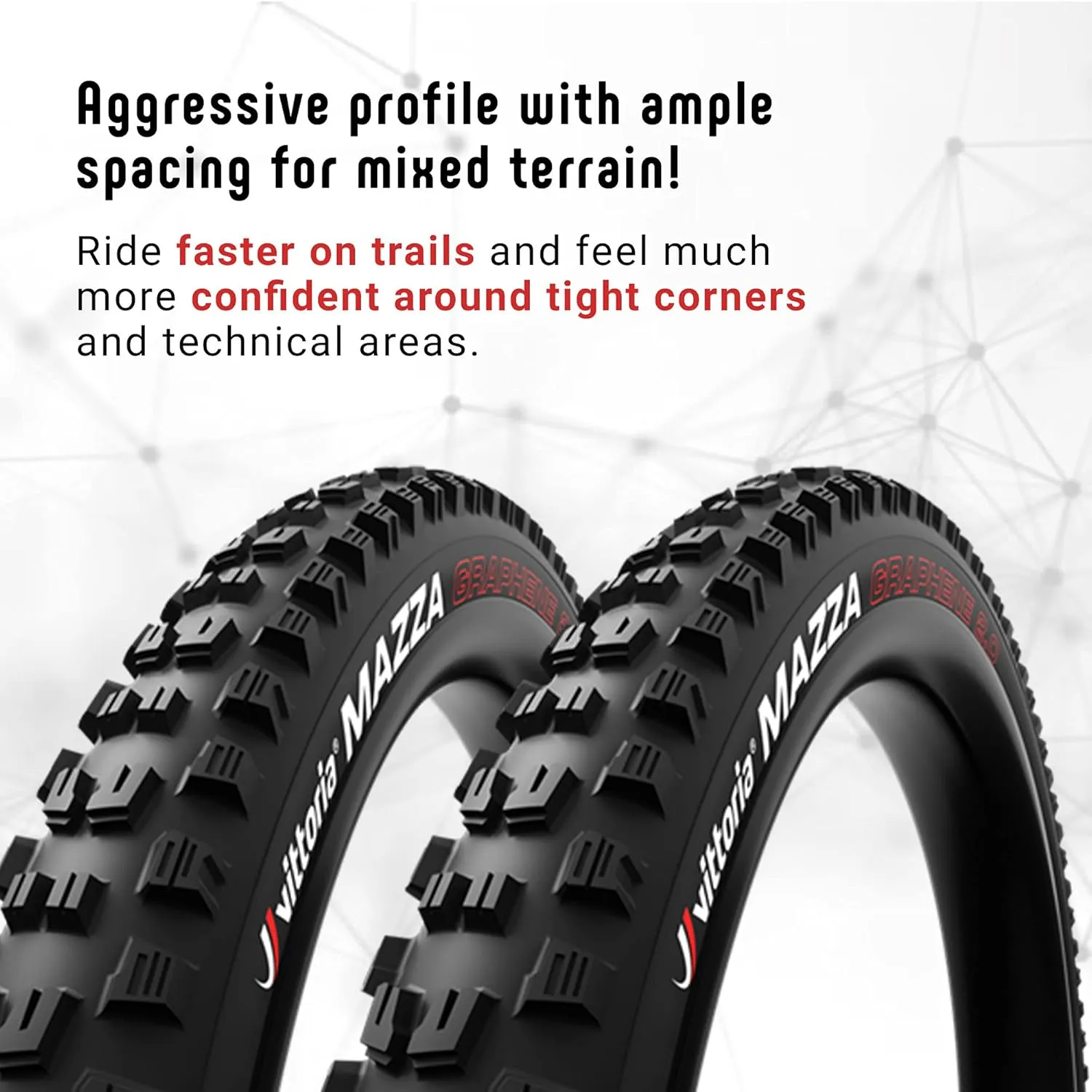Vittoria Mazza Trail Mountain Bike Tire for Mixed/Soft Terrain Conditions - Trail TNT G2.0 MTB Tire