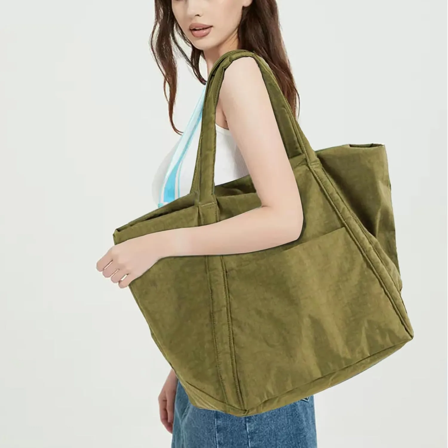 VODIU Large Tote Bag For Women, Travel Shoulder Bag Cloud Top Handle Handbag