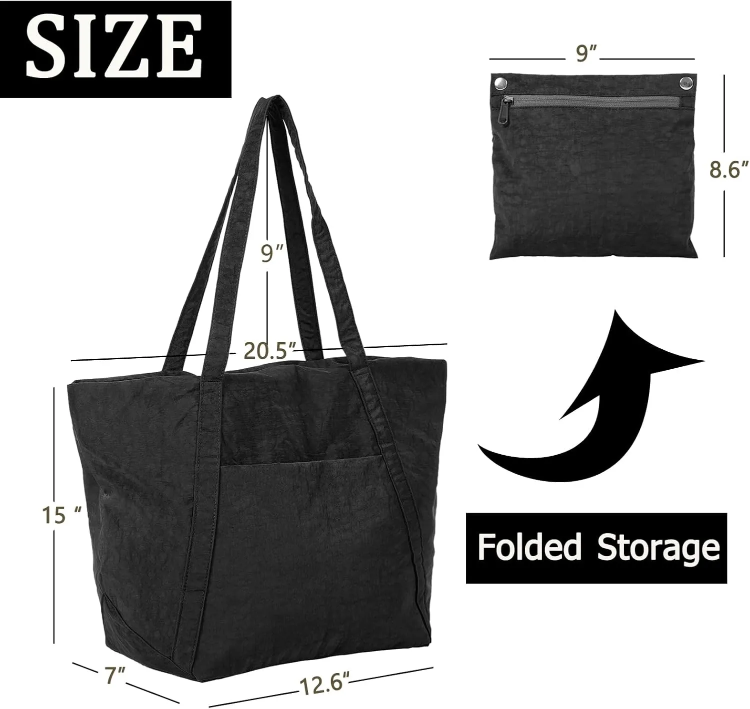 VODIU Large Tote Bag For Women, Travel Shoulder Bag Cloud Top Handle Handbag
