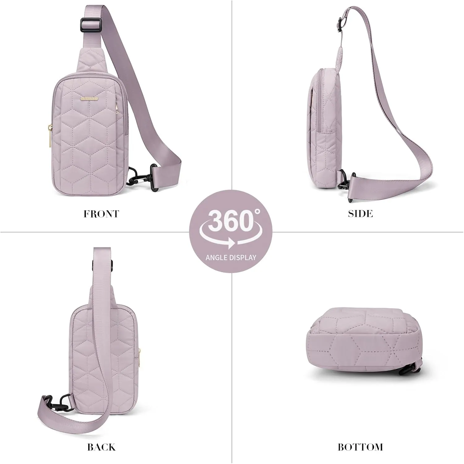 Waist Packs for Women, Light Purple